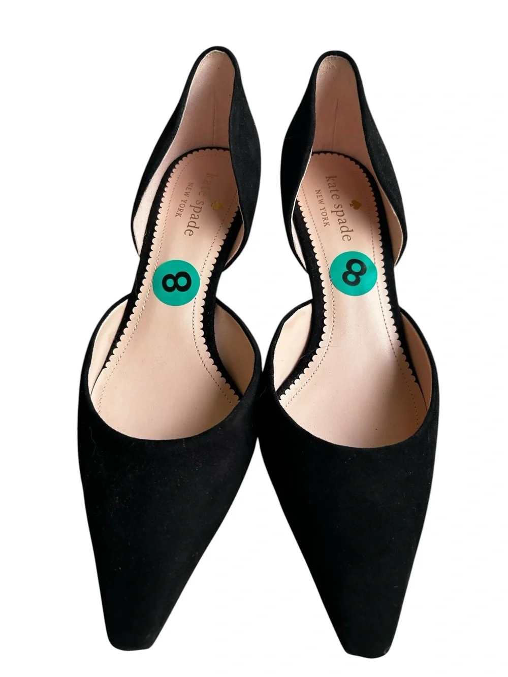 Kate Spade Delilah Low Stiletto Heel with Crystal Embellished Orb
